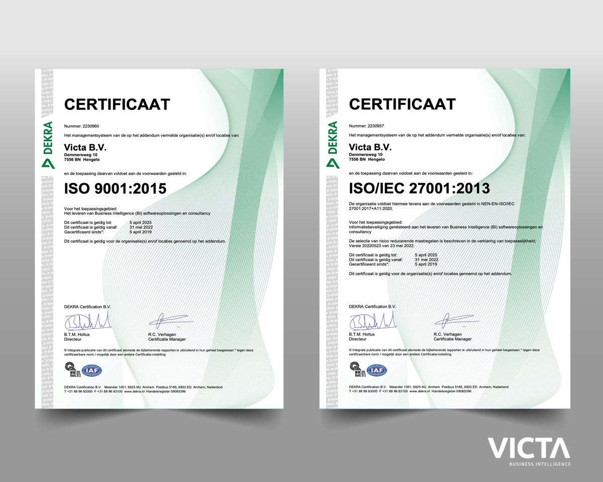 Nieuwe ISO certificering 